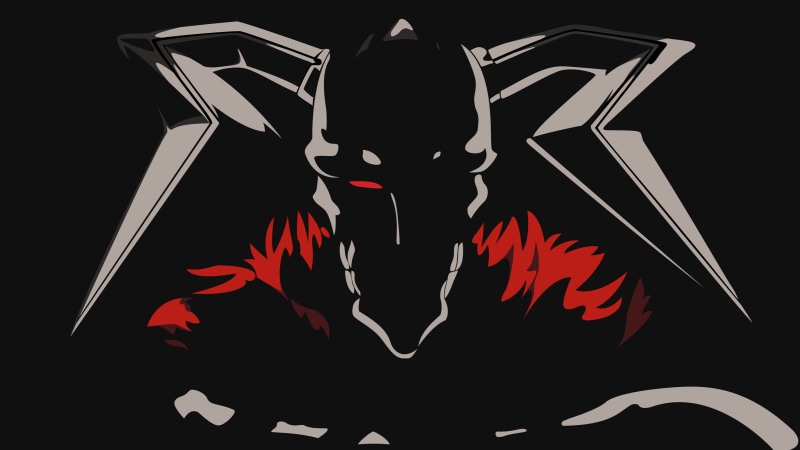 portrait, disguise, black background, headshot, anime vectors, adult, human body part, men, anime, horror, spooky, close-up, human face, horns, aggression