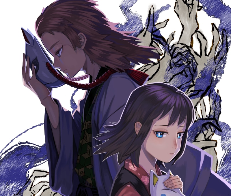 Demon Slayer: Kimetsu no Yaiba, 1080P, Sabito (Demon Slayer), Makomo (Demon Slayer), Anime