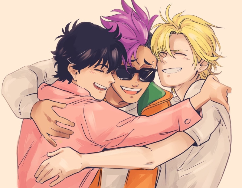 anime, BANANA FISH, Eiji Okumura, Ash Lynx, 720P, Shorter Wong, anime boys