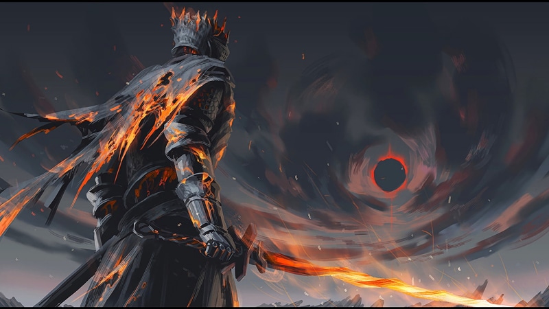video games, Dark Souls, warrior, sword, fantasy art, Dark Souls III, 1080P