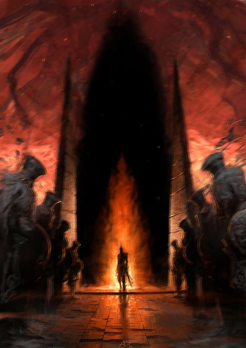 artwork, burnt ivory king, Dark Souls II, 1080P, Dark Souls, knight, digital art