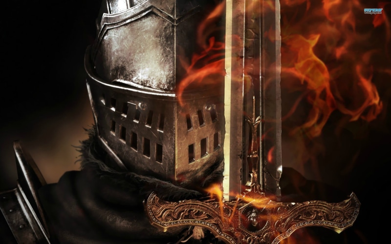 no people, flame, nature, Dark Souls II, container, knight, focus on foreground, video games, fire - natural phenomenon, orange color, fire