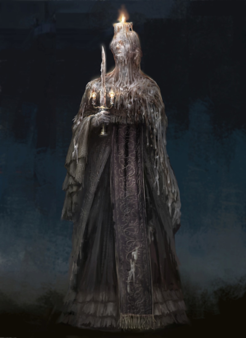 no people, Dark Souls II, statue, illuminated, human representation, motion, holding, built structure, architecture, 4K, person, Dark Souls, candle, representation