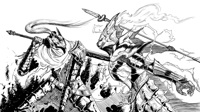 1080P, Dark Souls, Artorias the Abysswalker, Dragonslayer Ornstein