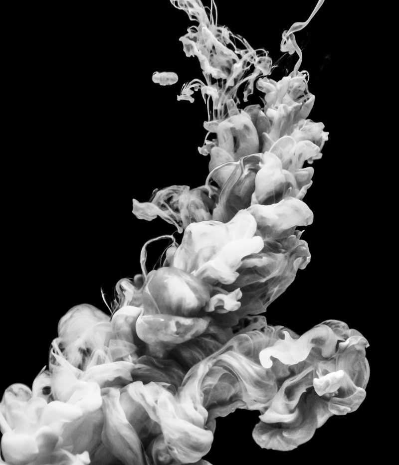 creative, dynamic, studio shot, creativity, sea, cloud, black and white, floating on water, ink, design, dye, color in water, motion, art, 4K, decoration
