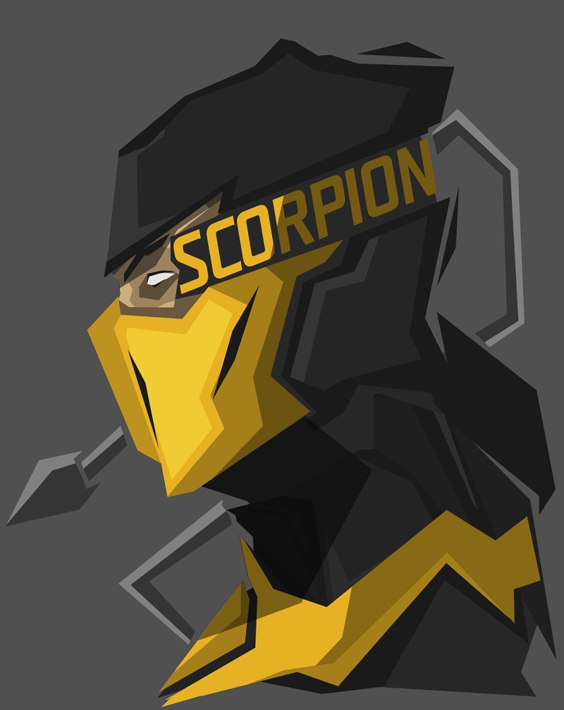 text, business, Mortal Kombat, scorpion, studio shot, computer icon, gray background, symbol, 720P, information, directional sign, yellow, no people, neon