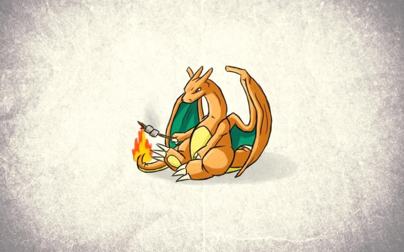 auto post production filter, 720P, still life, pokemon, sunlight, Pokémon, Charizard, no people, white background, vignette, representation