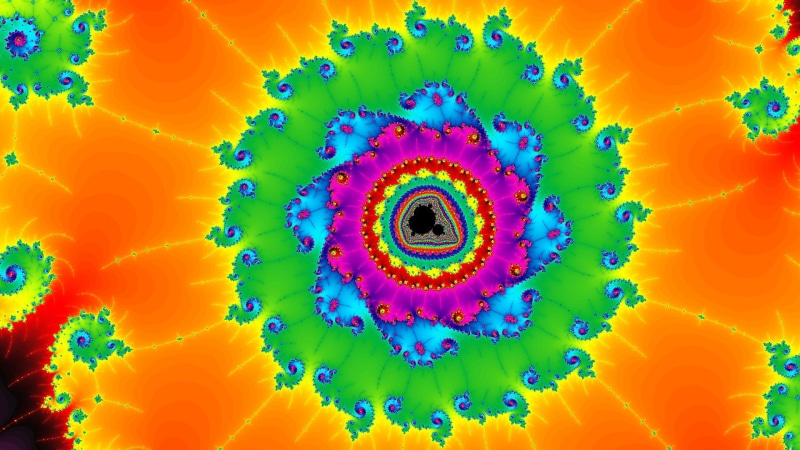 close-up, iris - eye, Mandelbrot, eye, saturated color, psychedelic, creativity, 1080P, Mandelbrot set, body part, backgrounds, vegetable, full frame