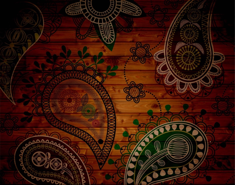 design, art and craft, wall - building feature, old-fashioned, antique, background, curve, paisley, illustration, vector, variation, creativity