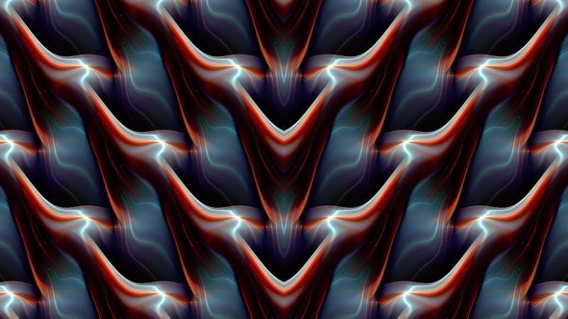 fractal, abstract, design, symmetry, close-up, indoors, 1080P, backgrounds, full frame, day, art and craft, wall - building feature, pattern, red, illuminated