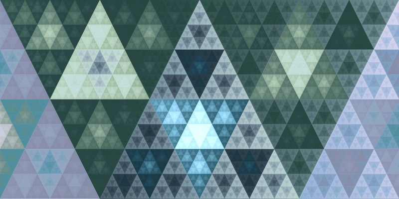 golden ratio, fractal, 2K, triangle shape, Apophysis, shape, argyle, multi colored, digital composite, abstract, green color, backgrounds, abstract backgrounds