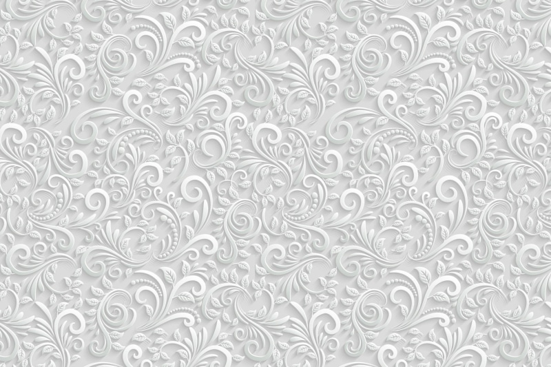 style, silk, pattern, design Element, old-fashioned, no people, plant, retro Styled, white, swirl, shape, leaf, white color, full frame, art, backdrop