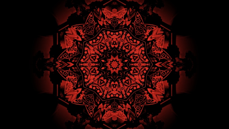 Pattern, Artistic, 5K, Mandala, Abstract, Red