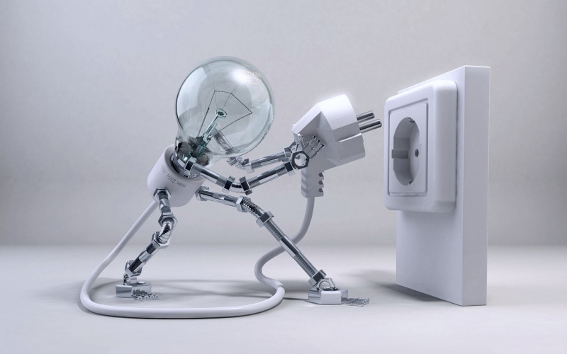 imaginations, technology, lamp, power, 4K, plug, robot, mood, light, electricity, energy, white, bulb