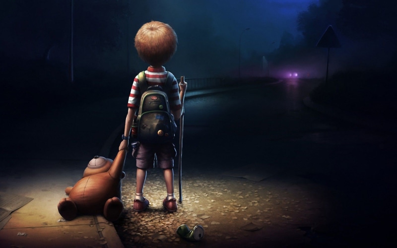digital composite, indoors, rear view, connection, robot, technology, sitting, illuminated, night, full length, wall - building feature, one person, 1080P