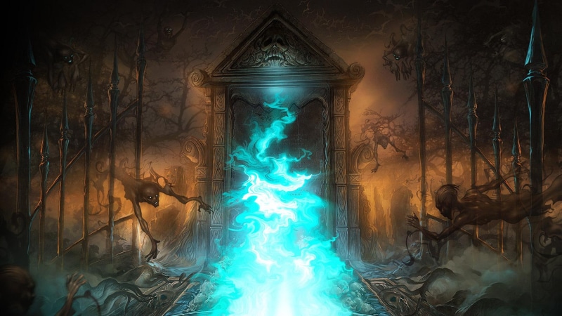 hell, 1080P, devil, evil, door, 3d and abstract, fantasy