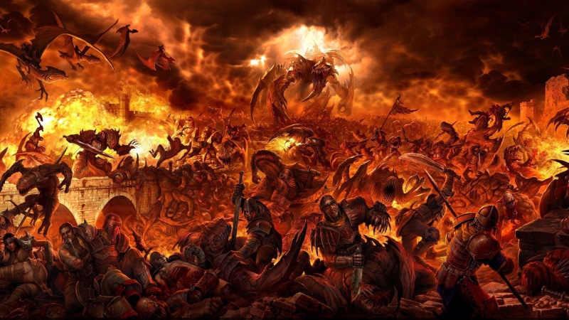 2K, 3d and abstract, battle, war, hell
