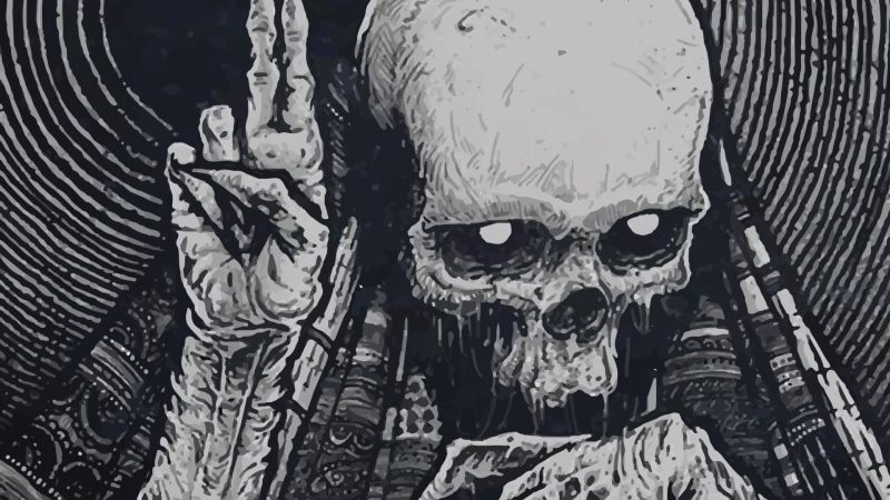 creativity, 1080P, indoors, horror, one Person, mask, evil, fear, men, skull, death, spooky, skeleton, close-up, illustration, representation, celebration