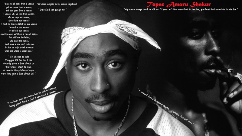 Singers, males, 1080P, headshot, black background, irritation, people, young men, human face, men, portrait, two people, close-up, adult, emotion, 2Pac