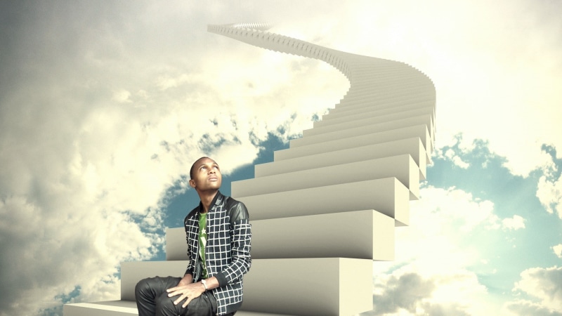 young men, contemplation, building exterior, lifestyles, Heaven and Hell, Revealed Design, real people, building, nature, day, one person, sky, cloud - sky