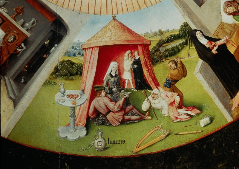 5K, Fornication, Hieronymus Bosch, tent