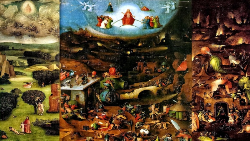 painting, 1080P, jheronimus bosch, art, the last judgement