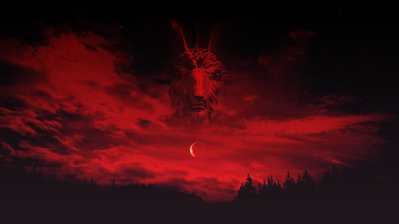 Devil, 4K, hail satan, Satan, Lucifer, blood red