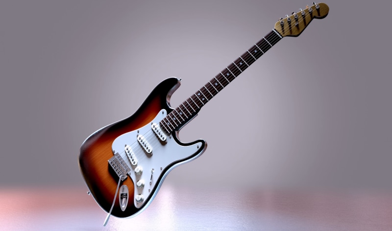 detail, 3d model, string instrument, single object, creativity, stage - performance space, electrically, photo, no people, electric guitar, copy space