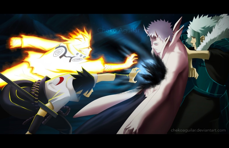 Uzumaki Naruto, performance, creativity, blurred motion, Uchiha Obito, manga, naruto, anime, hairstyle, Naruto Shippuuden, fire - natural phenomenon