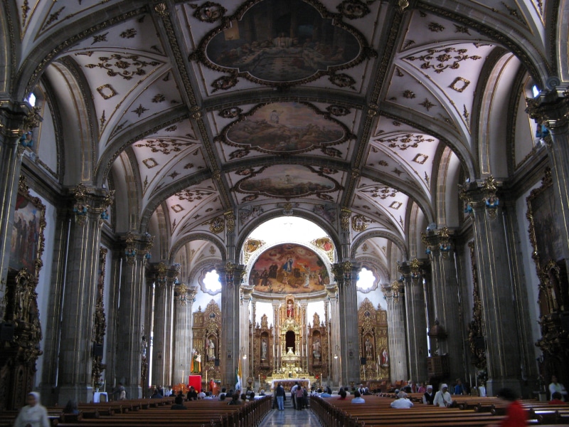 architecture, Cathedral, view, europe, Coyoacan, religion, famous Place, 2K, altar, catholicism, Coyoacán, indoors, church, christianity, Interior, Ciudad  de  Mexico