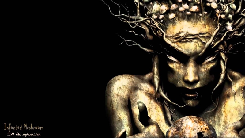 no people, representation, close-up, metal, infected, artwork, black background, Trance, 1imush, male likeness, disc, Electronica, mushroom, electronic