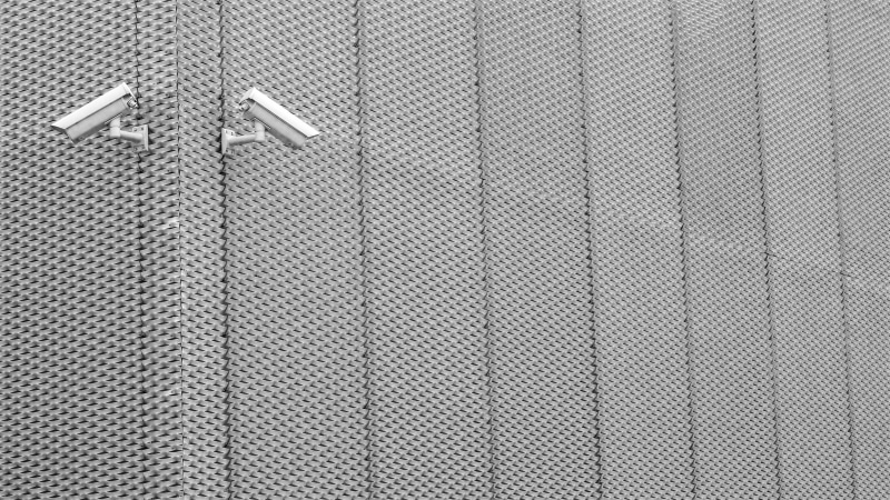 design, stripe, aluminum, plate, gray, security camera, CCTV, repetition, stainless Steel, built structure, metal, textured, wall - building feature, textile
