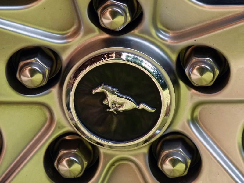 aluminum, emblem, indoors, reflection, spin, texture, mustang, animal, close-up, animal wildlife, plate, alloy, wheel, car, animal themes, front, cyclindrical