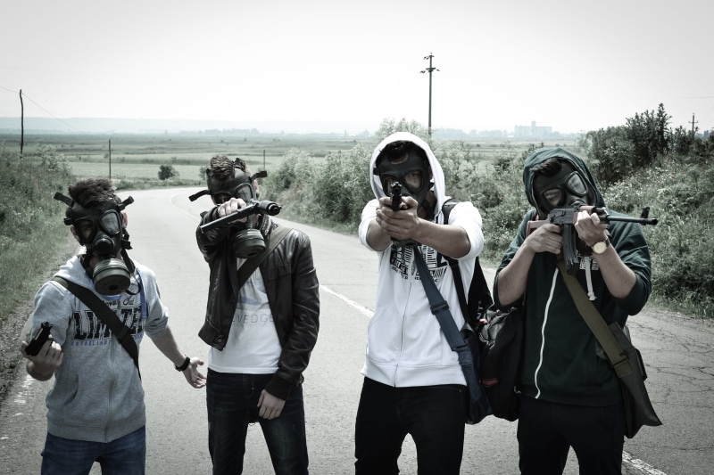 government, 4K, military, person, gas mask, people, three quarter length, machine gun, rifles, pistol, armageddon, horror, nature, war, rifle, sport, weapon