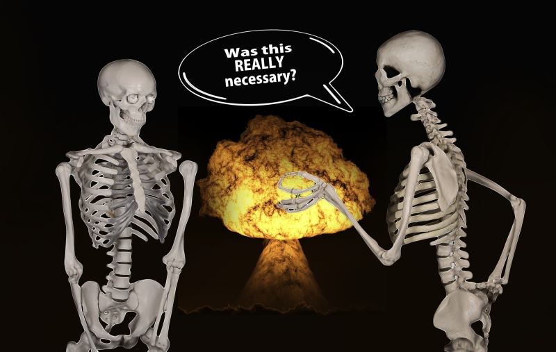 bone, human representation, threat, studio shot, mushroom, usa, radioactivity, abstract, destruction, nuclear weapons, mushroom cloud, healthcare and medicine