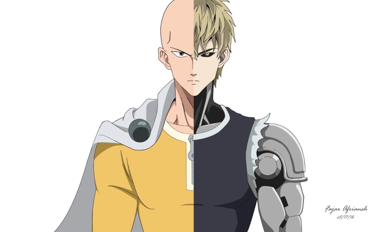 1080P, One-Punch Man, Saitama (One-Punch Man), Anime, Genos (One-Punch Man)