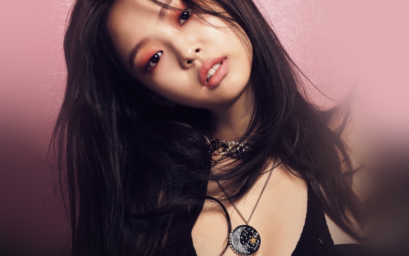 hair, 4K, hairstyle, kpop, adult, close-up, black hair, pink, one person, singer, studio shot, girl, brown hair, portrait, beautiful woman, fashion, women