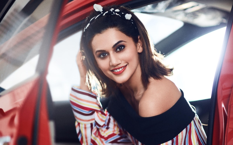 car, adult, mode of transportation, smiling, Pannu, portrait, transportation, beauty, outdoors, k, front view, women, sitting, young women, hair, Taapsee