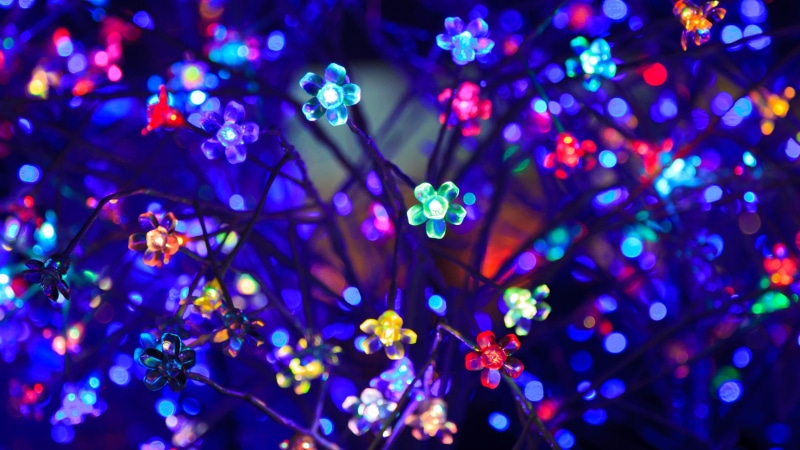 4K, abstract, decor, event, incandescent, diwali, light, decoration, lighting, lamp, blue, festival