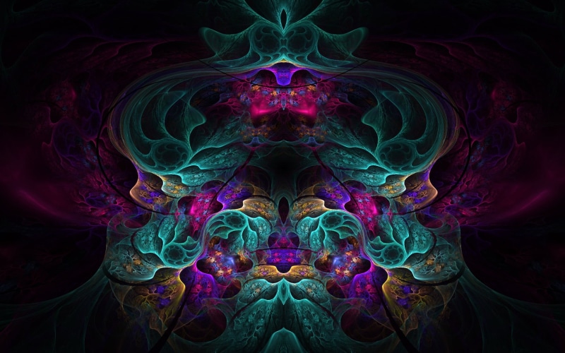 threaded, space, curve, computer Graphic, psychedelic, healthcare and medicine, 1080P, black background, spirituality, no people, swirl, purple