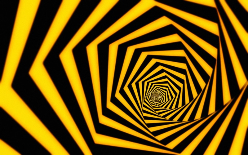 backgrounds, full frame, concentric, design, close-up, spiral, no people, communication, shadow, studio shot, repetition, yellow, pattern, optical, textured