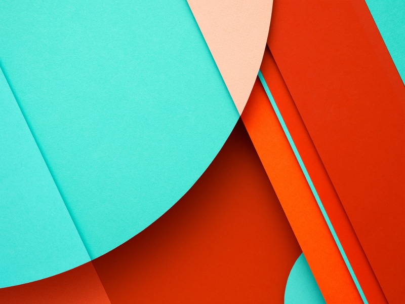 backgrounds, material, shape, minimalism, blue, art and craft, Android L, design, abstract, day, high angle view, space, full frame, blank, pattern, red