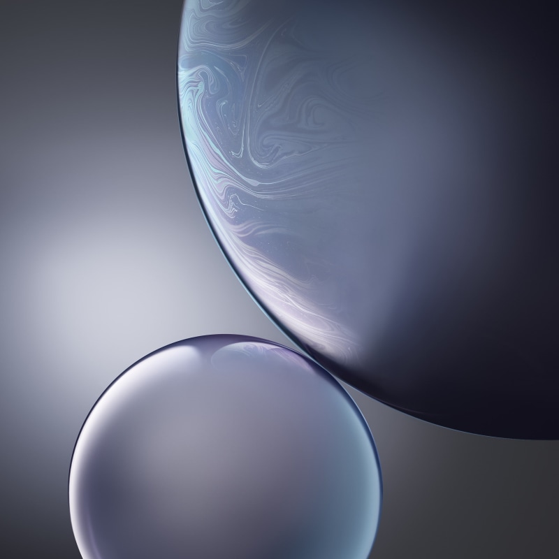 Bubbles, iOS 12, 1080P, iPhone XR, Stock, HD