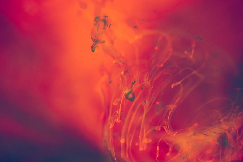 orange color, orange, indoors, explosion, mixing, top, minimalism, studio shot, motion, underwater, drop, surrealism, nature, splashing, purple, water