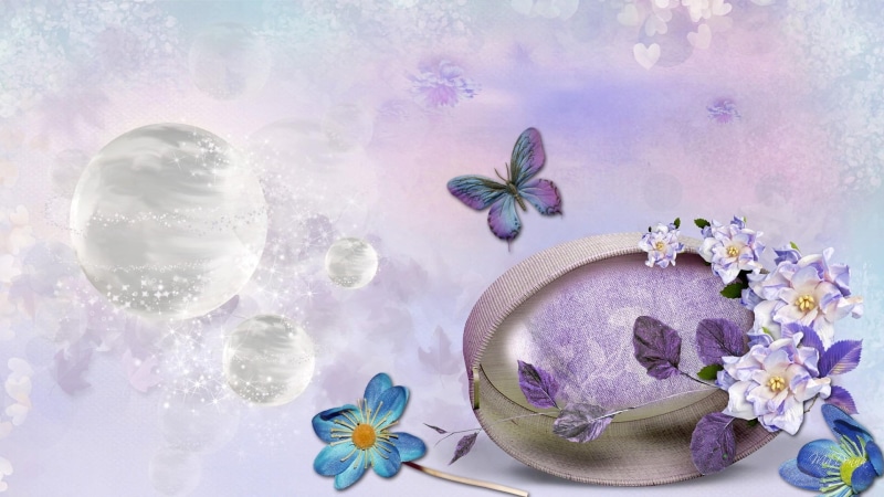 leaves, lunar, firefox persona, lavender, mystery, moon, butterfly, 1080P, flowers, hearts, 3d and abstract, flower, graphic
