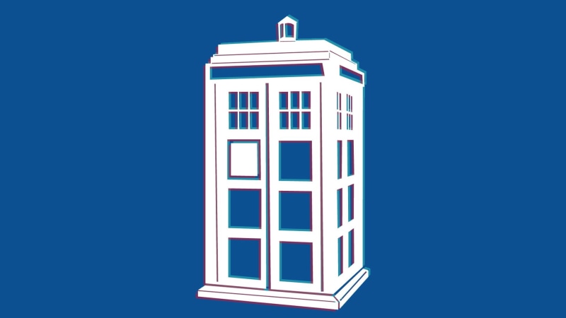 The Doctor, clear sky, low angle view, window, Doctor Who, white, clip, TARDIS, white color, 3D, nature, security, building exterior, protection, architecture