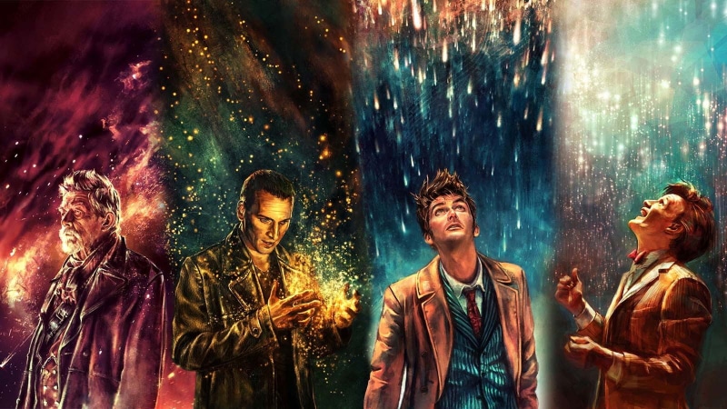 smiling, happiness, jacket, event, disco dancing, adult, firework, positive emotion, Doctor Who, group of people, togetherness, suit, Eleventh Doctor, nightlife