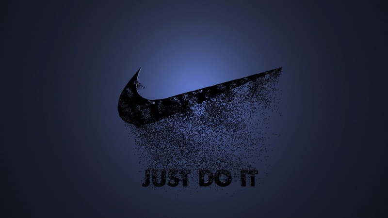 animals in the wild, text, undersea, vertebrate, animal, marine, animal themes, Nike, 720P, logo, communication, indoors, studio shot, fish, underwater