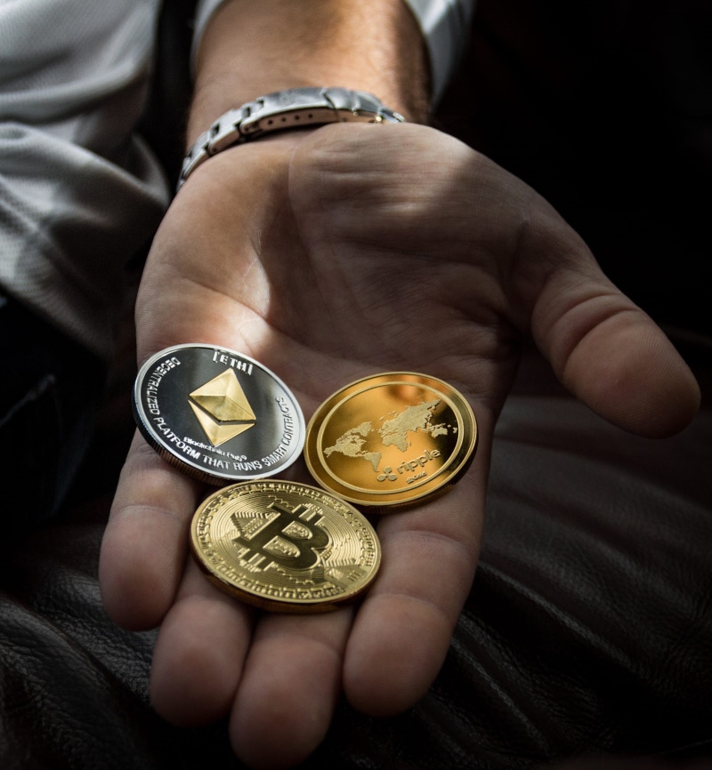 real people, ether, human body part, time, s, indoors, pocket watch, ripple, coins, close-up, 2K, round, body part, palm, man, ethereum, unrecognizable person