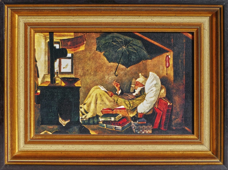 paint, adult, people, fine art painting, men, watercolor painting, painting, picture frame, painted image, poet, religion, women, painted, two people, known